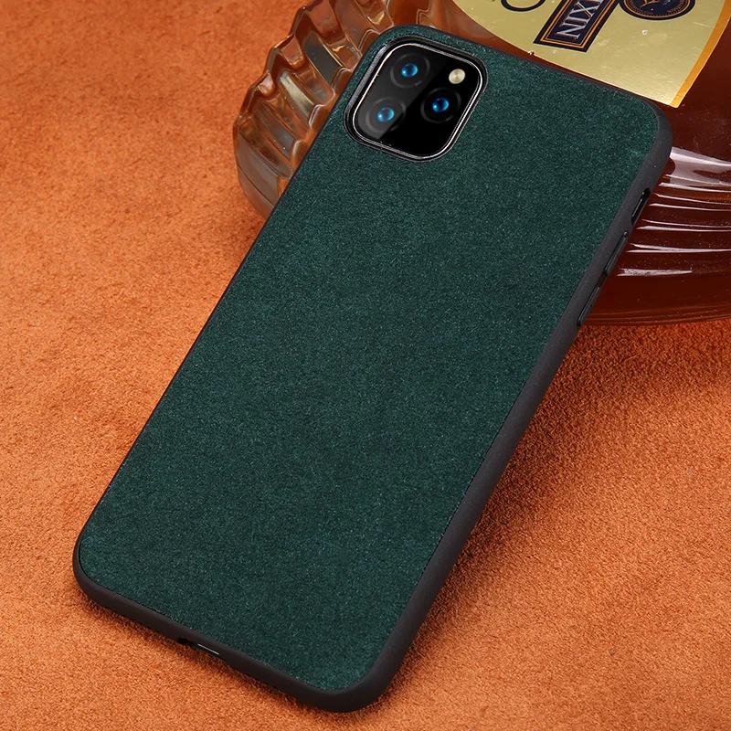 Замшевый кожаный чехол для Apple iPhone 11 11Pro Pro Max X XR XS 6p 6sp 7p 8 p 6 6S 7 plus|Бамперы| |