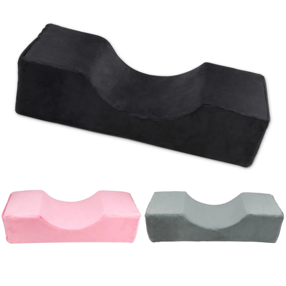 Professional Eyelash Extension Pillow Soft Grafting Eyelashes Pillow Makeup Salon Headrest Neck Support Lash Pillow with Pocket