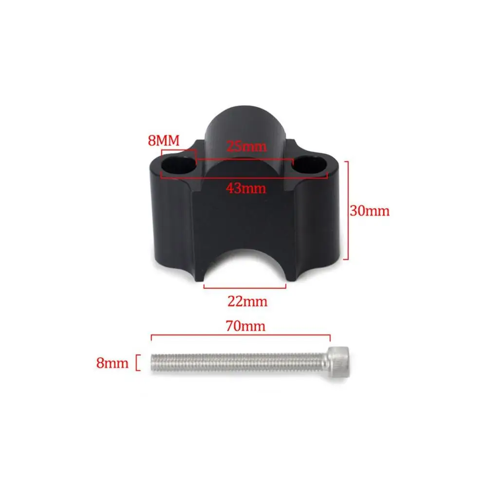 CNC руль мотоцикла Riser Kit 7/" или 1 1/8" универсальные зажимы 22 мм 30 мм Rise для Suzuki Honda Yamaha ATV Скутер