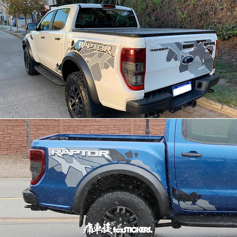 

Car Stickers Car Accessories for Ford F150 Ranger Raptor Sport Trunk Decal Vinyl Graphics for Ford F250 Logo Raptor Pickup Tail