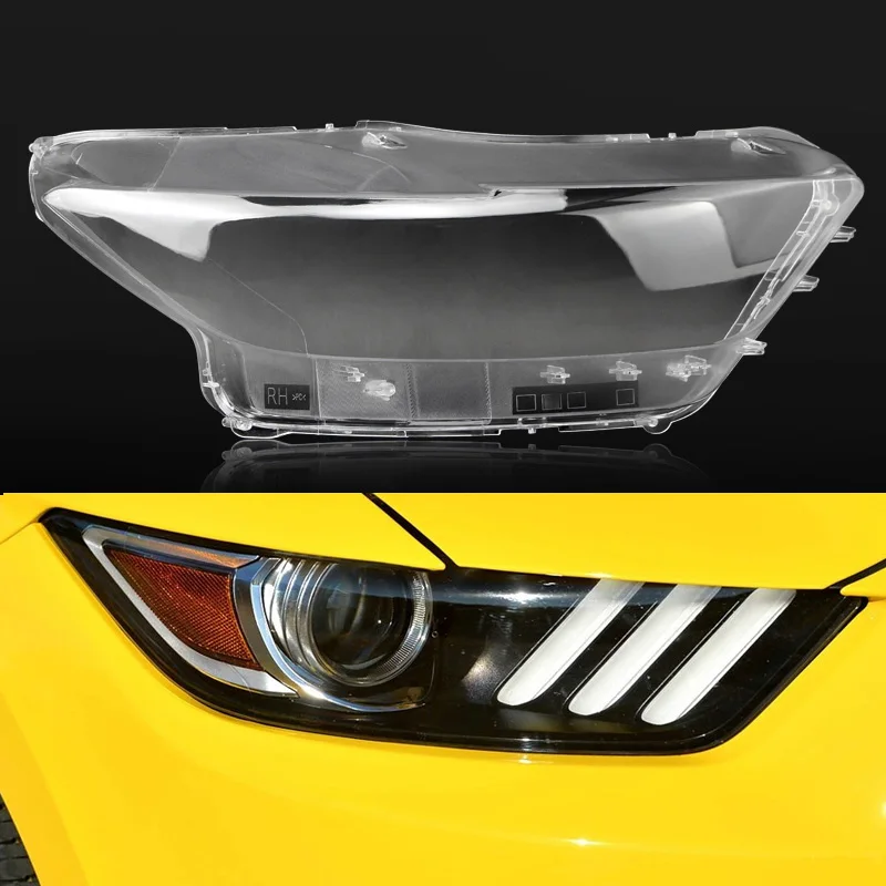 Car Headlight Lens For Ford Mustang 2014 2015 2016 2017 Car Headlamp