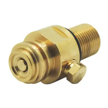 

Soda Stream Club Soda Cylinder CO2 Refill Adapter TR21-4 Thread Converter with Vent Bleed Valve Fit for W21.8-14 Connector