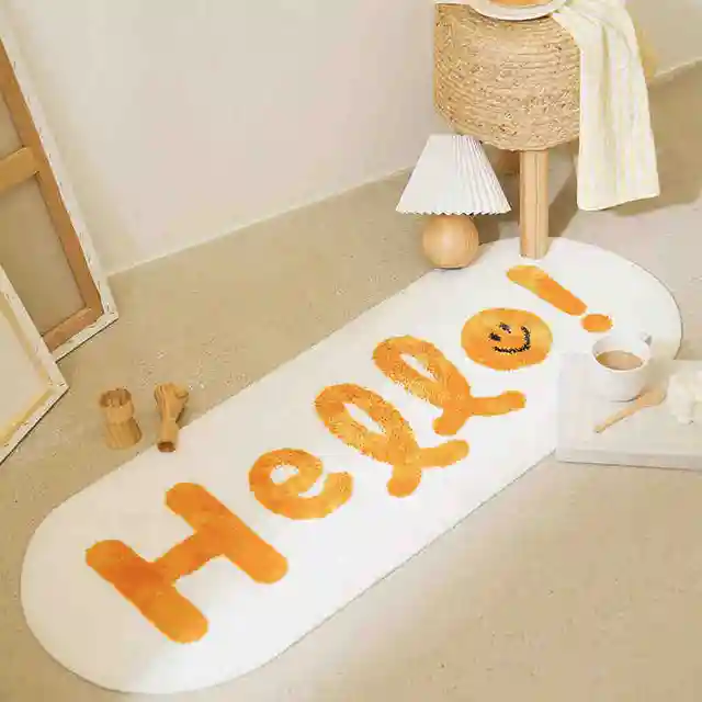 Bubble Kiss Cartoon Soft Long Carpet For Bedroom Bedside Non-Slip Tatami Floor Mat Children's Room Decor Cashmere Area Rugs Type 1