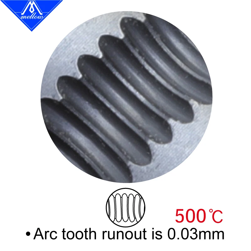 Mellow Faça Você Mesmo Cadeia à Base de Nitrogênio Super Roda de Extrusão Resistente ao Desgaste Ddg Direct Drive Kit Básico para Ddg Sherpa Mini Extrusora - Imagem 2