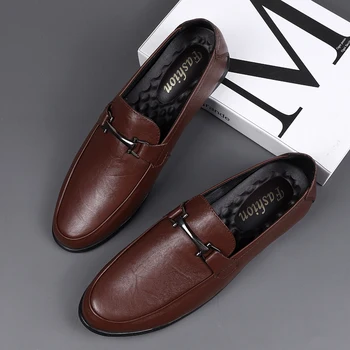 

Handmade Casual Shoes For Men Genuine Leather Mens Flats Sneakers 2020 Fashion Men Loafers Footwear Popular Men Shoes For Drive