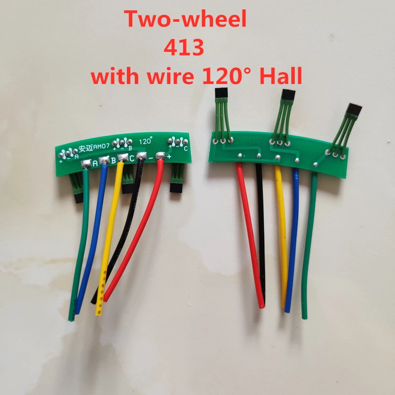 

5pcs Two-wheel electric vehicle motor Hall plate element 3144 41F 43F 413 circuit board Hall sensor with wire 120Â° Hall PCB