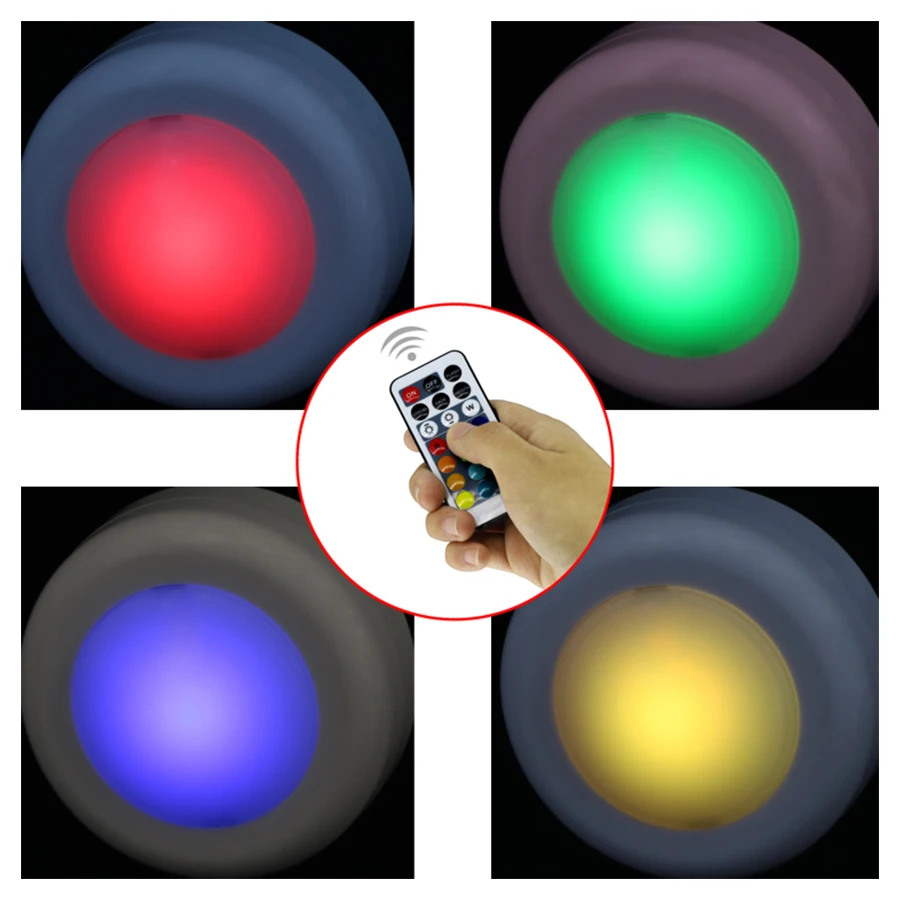 Беспроводная Светодиодная лампа RGB 12 цветов с регулируемой яркостью сенсорная