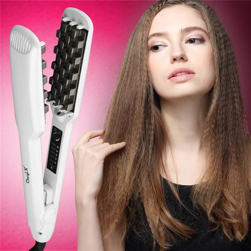 Cabelo crimper volumizing ferro do cabelo 3d