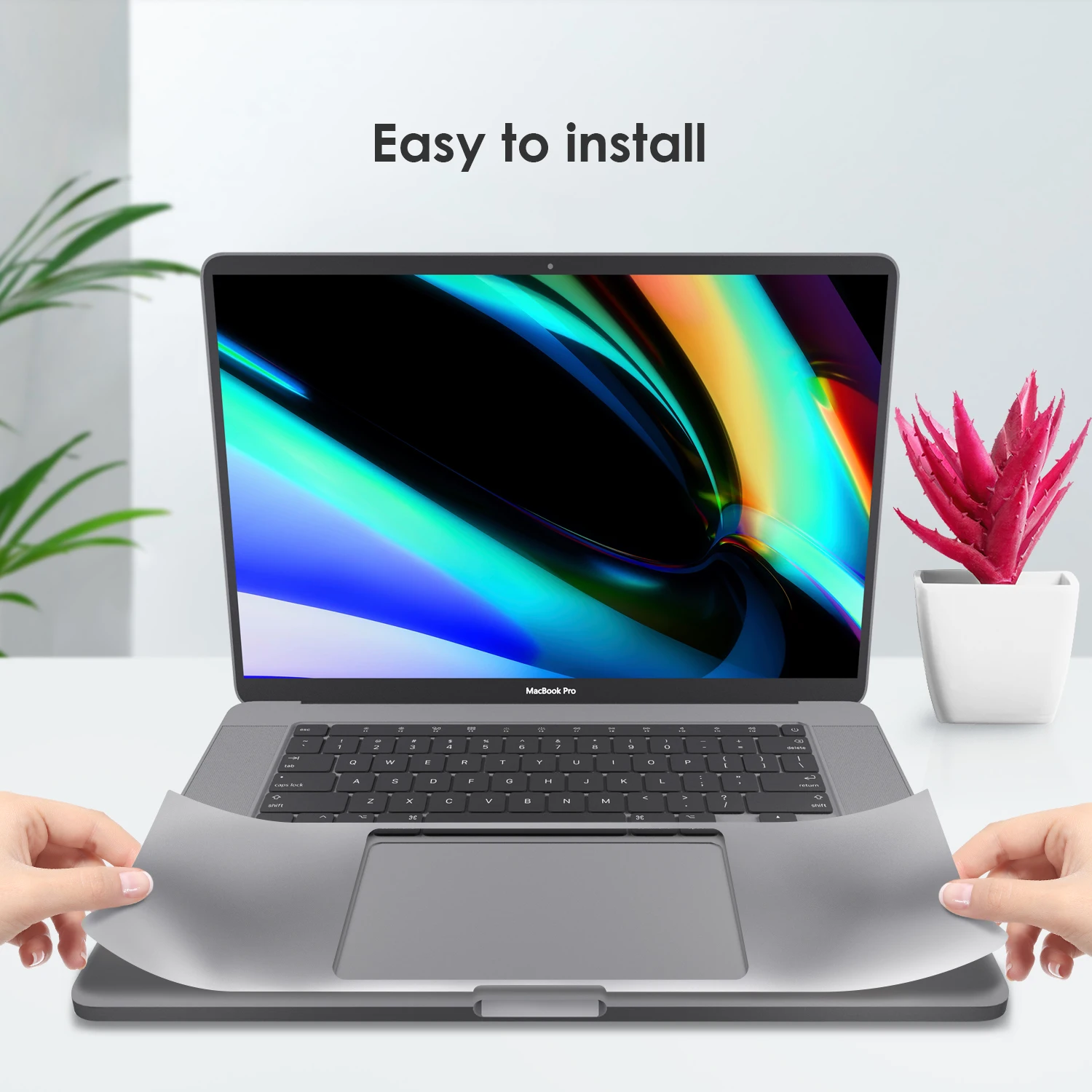 Tanie Naklejka na całe ciało dla 16 cal MacBook Pro A2141 model, to góra + dół + Touchpad + podpórka dla dłoni skóry + ochraniacz ekranu