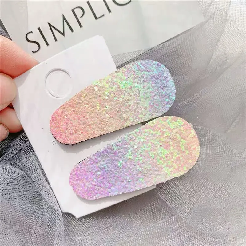 Purple pink M MISM, одна пара, прекрасные заколки для волос для девочек, детские аксессуары для волос, блестящие заколки для волос - Цвет: Purple pink