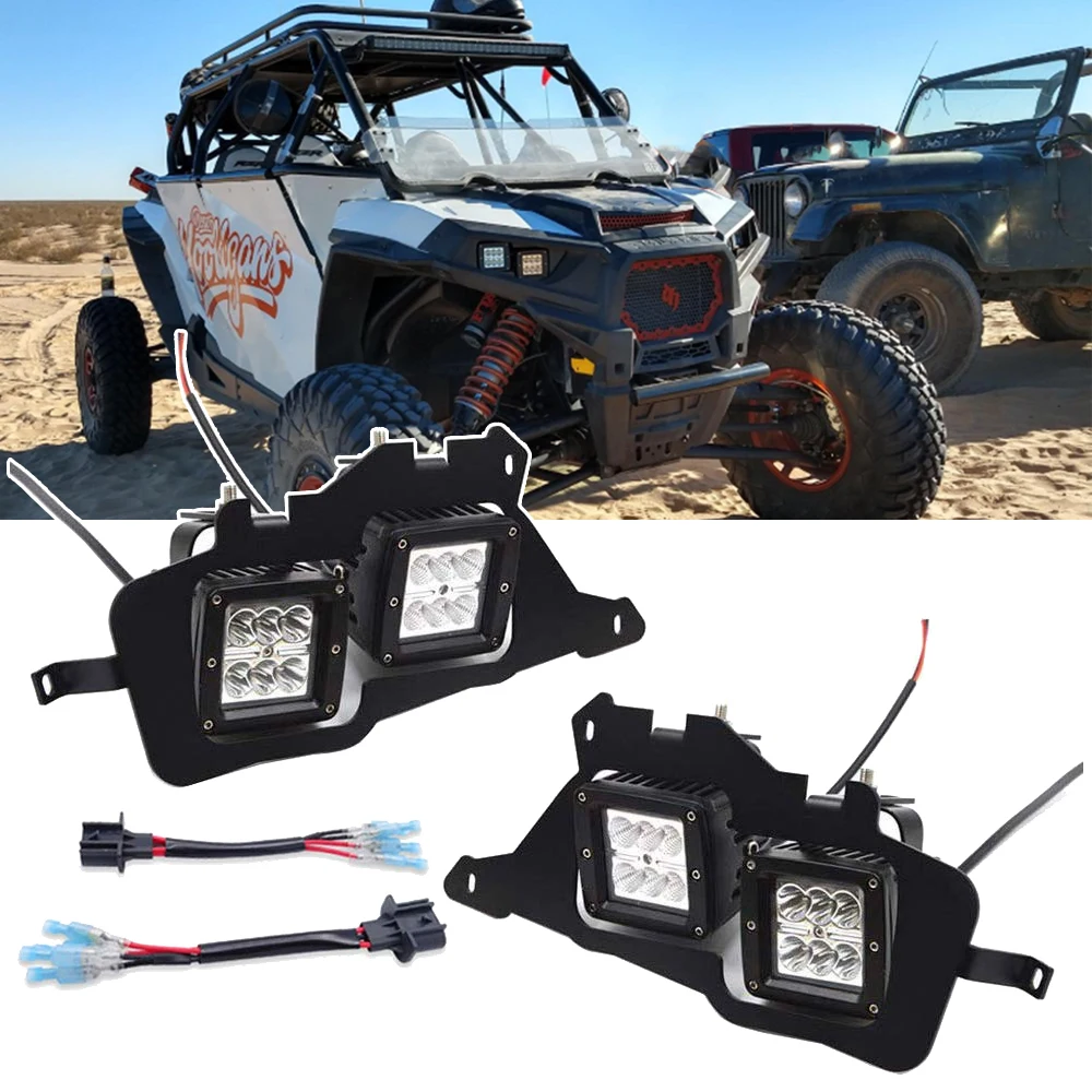 3/" Pod Cube LED Light Mount Bracket COMBO Polaris RZR 900 S Trail Made in USA