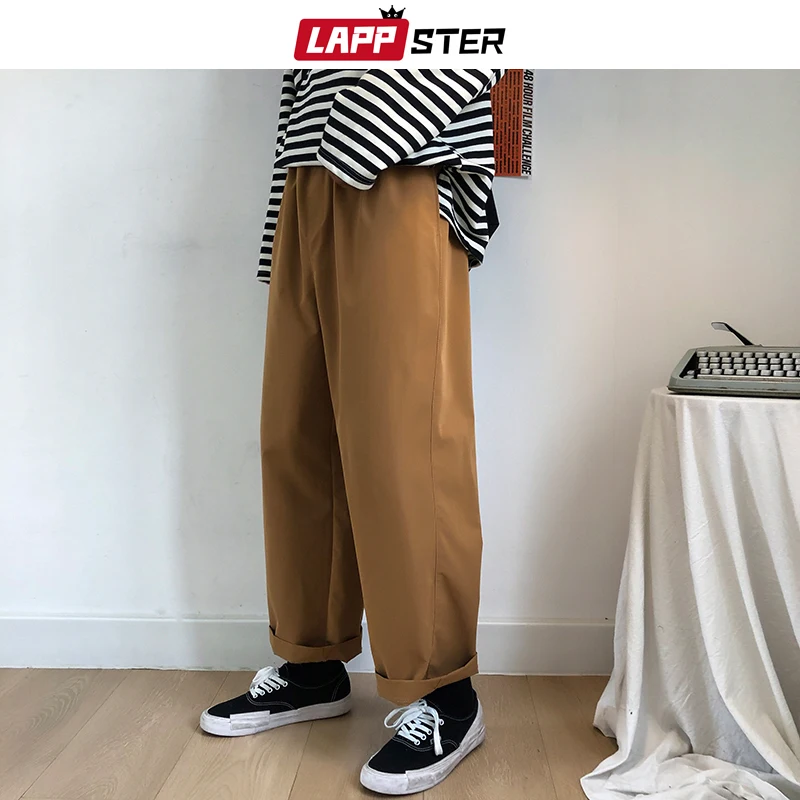 LAPPSTER Men Harajuku Kpop Harem Pants 2020 Colorful Man Japanese Streetwear Joggers Pants Male Vintage Beige Spring Sweatpants LAPPSTER Men Harajuku Kpop Harem Pants 2020 Colorful Man Japanese Streetwear Joggers Pants Male Vintage Beige Spring Sweatpants
