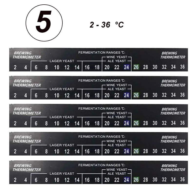 StickOnBrewingThermometerStripAdhesiveTemperatureDisplaySticker