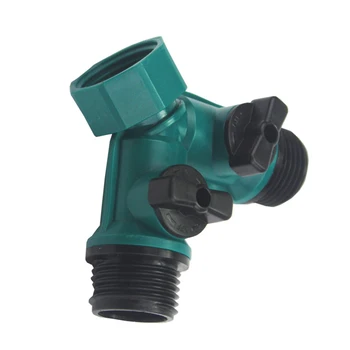 

Irrigation Y Type 1 Inch 3-way Tap Irrigation Valve Hose Pipe Splitter Quick Connection Extension Pipe Connector Adapter