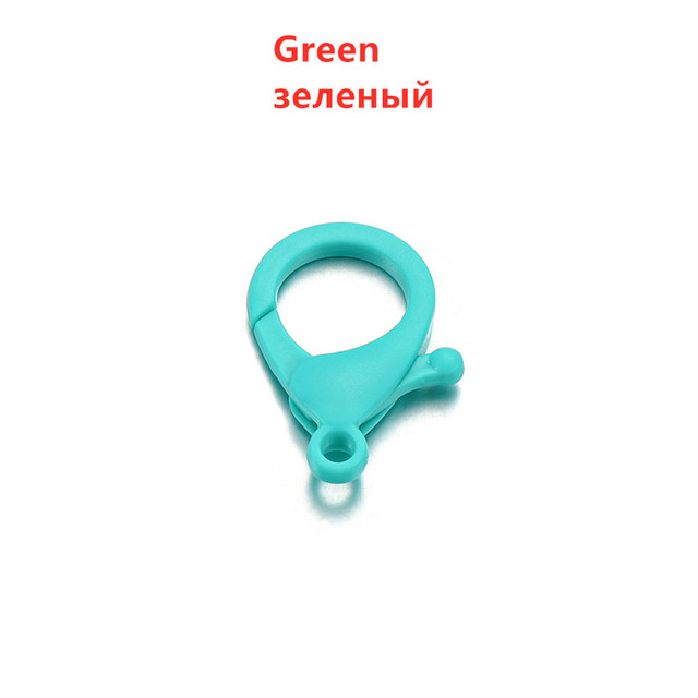 Colorful Plastic Lobster Clasps Clips Hooks Buckle Snap Hook Bag Keychain For DIY Jewelry Making Accessories Wholesale