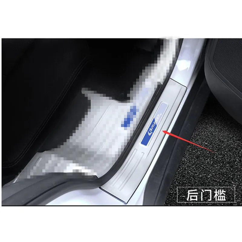 4 шт. защитные накладки на пороги из нержавеющей стали для Mitsubishi Outlander 2013