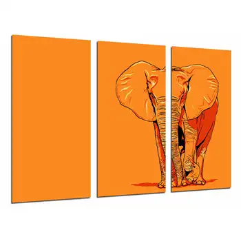 

Wild Animal Nature Elephant Background Naranaja, photo print on wood, modern picture decorative 26941