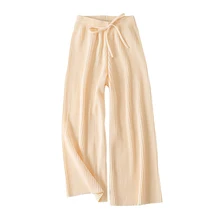 ^#Cheap Women Knitted Wide Leg Pants Trousers 20209 New Warm All Match Fashion Autumn Winter Pants Chic High Waist Women Pants ^#Cheap Women Knitted Wide Leg Pants Trousers 20209 New Warm All Match Fashion Autumn Winter Pants Chic High Waist Women Pants