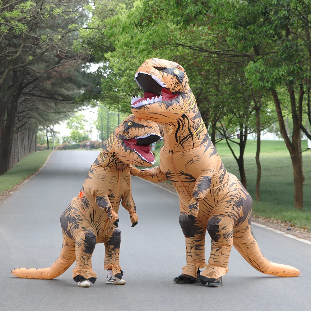 Traje Inflável T-rex Para Adultos Fantasia com Motorzinho - AliExpress