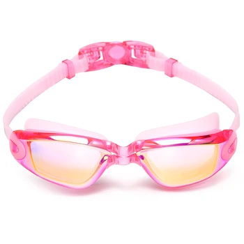 

Anti-fog Mirrored Swim Goggles UV Protection Swimming Goggles with Protective Case Mirrored Swim Goggles