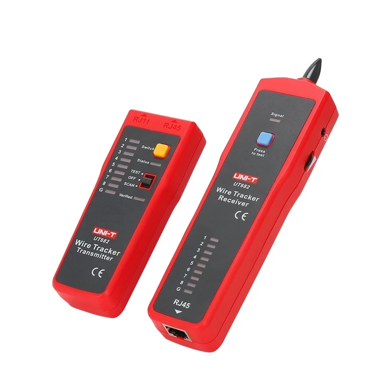 UNI-T UT682 network wire tester tracker RJ11 RJ45 wire line finder Lan tester handheld cable testing tool for network maintenance network cable tester