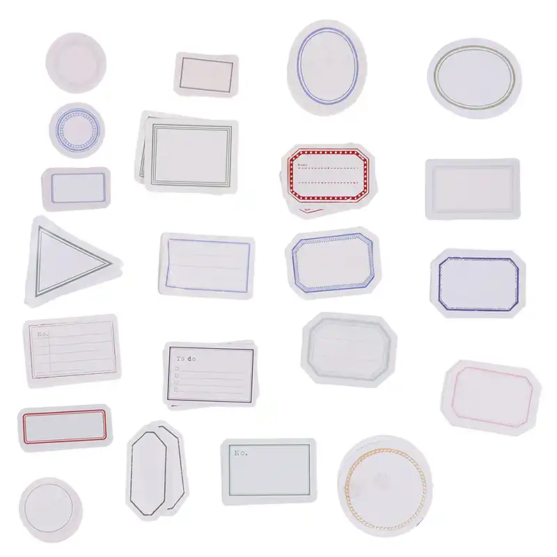 46pcs Box Retro Blank Labels With Decorative Border Diy Decorative