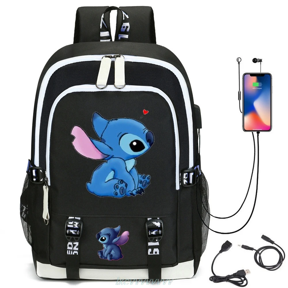 Lilo Stitch Unisex Backpack Rucksack Stitch And Angel Couple Ireland