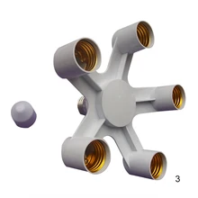 Гнездо лампы 3 в 1 цоколь сплиттер светодиодный светильник лампа адаптер держатель для E27 до 3E27 SP99