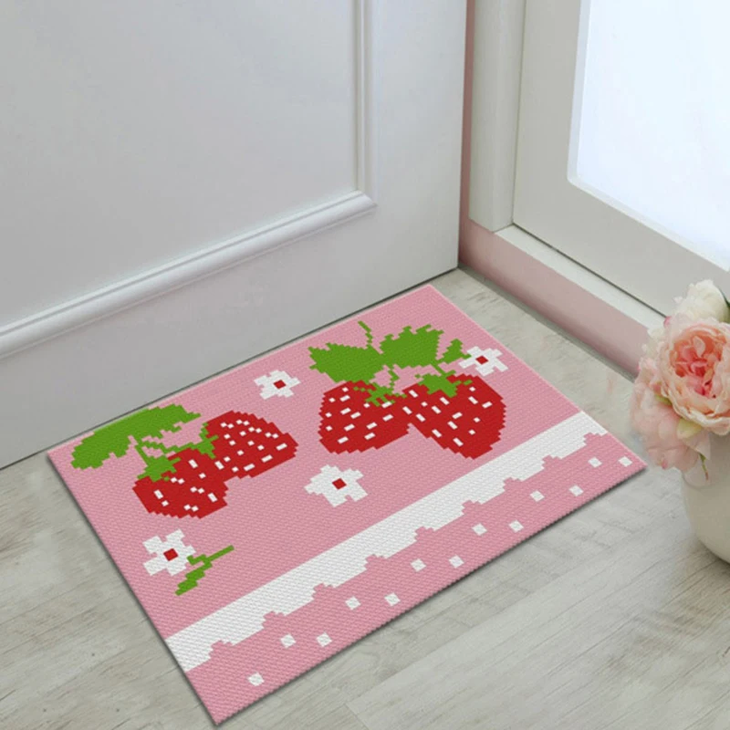 

5pcs DIY carpet Kit Polyester Cloth Crochet Bathroom Cross stitch Embroidery Handmade Tools