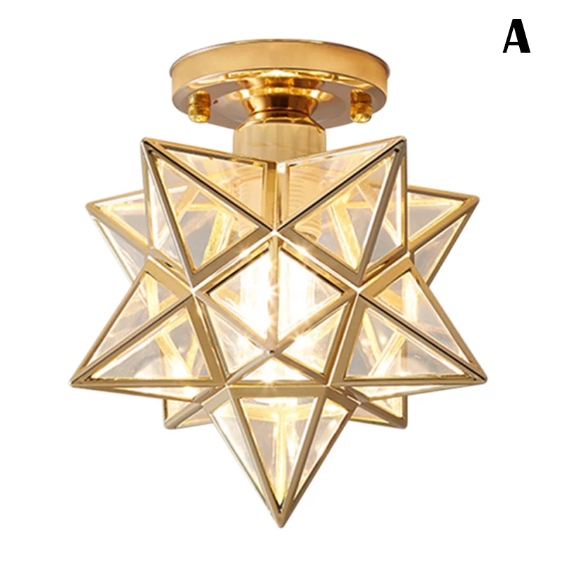 

Ceiling Lamp Five-pointed Star Ceiling Light Hallway Aisle Balcony Small Lamps Iron Art Lamp Chandeliers MAZI888
