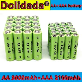 

Original AA+AAA 1.5V rechargeable AA battery AAA Alkaline 2100-3000mAh for flashlight toys watch player