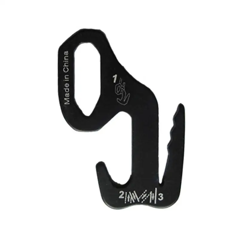 

Black Aluminum 9 Shape Rope Tightener Lashing Strap Tool Camping Tent Rope Buckle