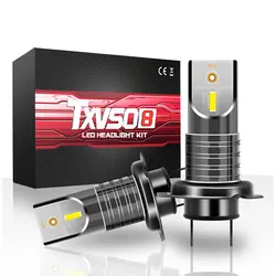 Mini phares Led pour voiture TXVSO8 H7, ampoule universelle Super brillante de 55W, 6000K 