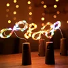 1m 2m 3m Copper Wire LED String Lights Christmas Decorations for Home Garland Bottle Stopper for Glass Craft New Year Decoration 2