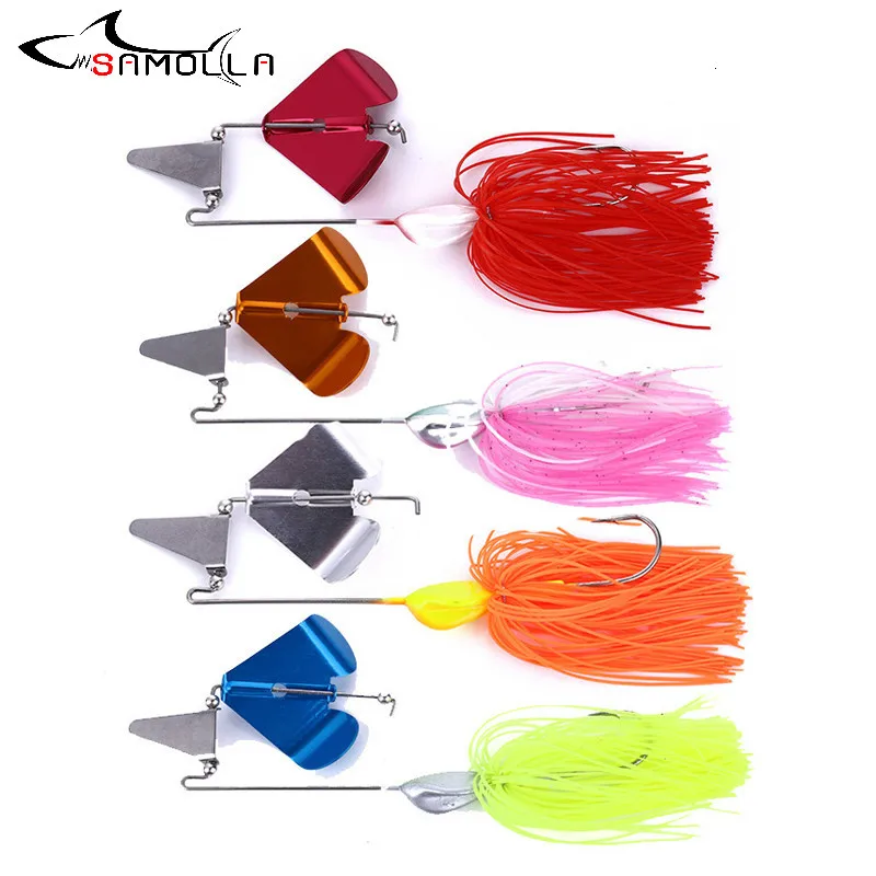 

Spinner Bait Fishing Lure Weights 22g Spinnerbait Articulos De Pesca Isca Artificial Whopper Plopper Metal Bait