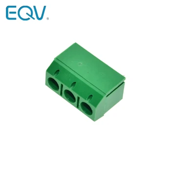 

EQV 20PCS/LOT KF301-3P KF301-5.0-3P KF301 Screw 3Pin 5.0mm Straight Pin PCB Screw Block Green
