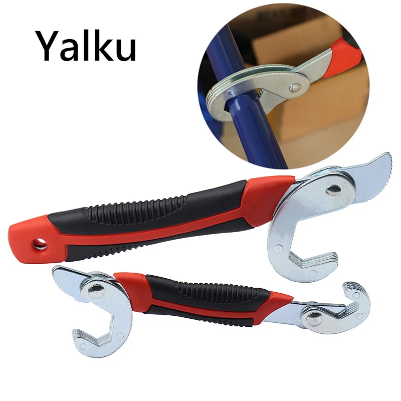 

Yalku Wrench Set Universal Multi-Function 2pcs Wrench Adjustable Wrench 8-32mm Ratchet Wrench Hand Tools