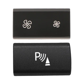 

Car Wind Air Volume Air Conditioning Fan Switch Button Cover for BMW X5 X6 & Parking Radar Sensor Switch Button Cover