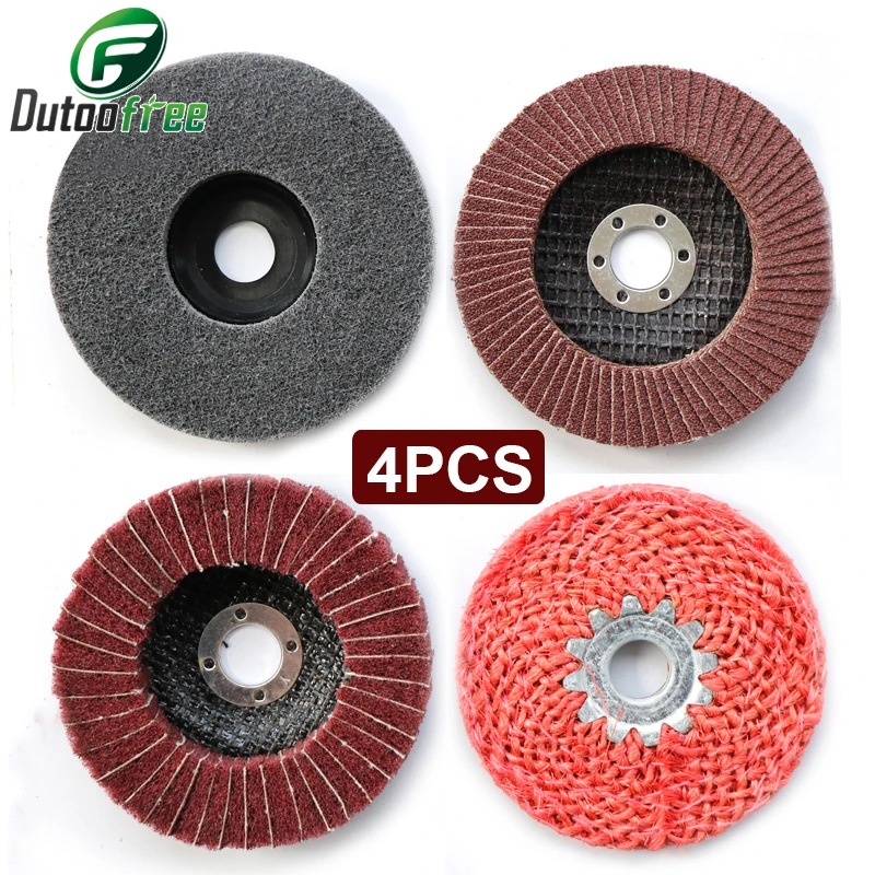 4PCS/lot Grinding Disc Sanding Discs Drill Attachment Metal Finish