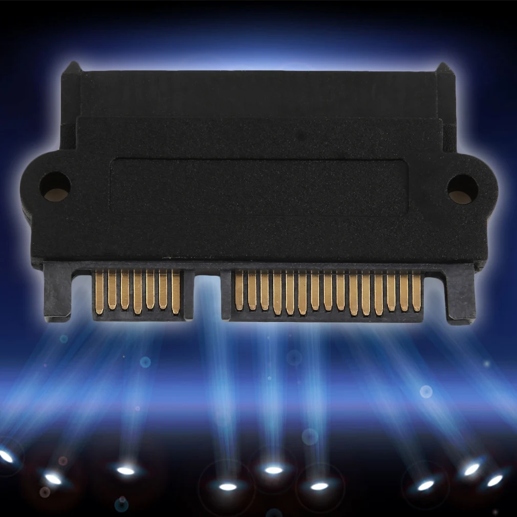 

Professional SFF-8482 SAS To SATA 180 Degree Angle Adapter Converter Straight Head Perfect Fit Your Device