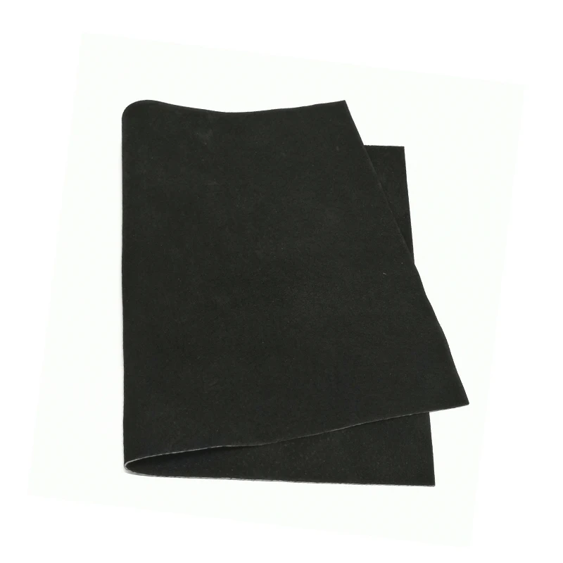300X200X0,5 мм цветная натуральная свиная спилок подкладка замшевый кожаный материал скрыть кожу для кожевенного ремесла Швейные аксессуары - Цвет: Black
