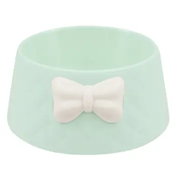 

Novelty Cute Bow Diamond-shaped Cat Dog Water Smooth Round Bowl Food Storage Pet Feeding Supplies Bottom Non-slip Easy Clean
