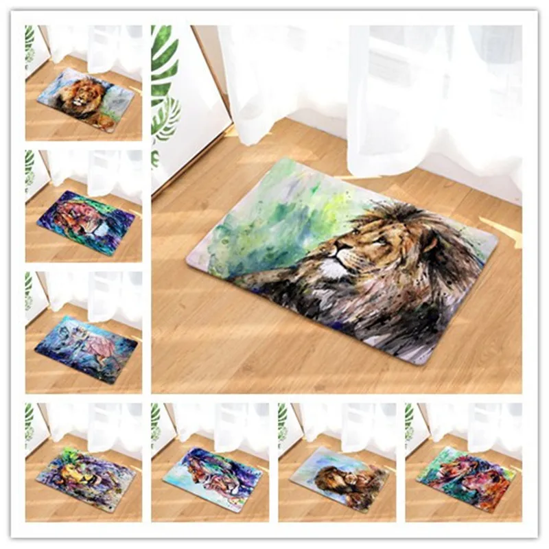 

Lion and Tiger Printing Doormat Home Decoration Non-slip Floor Mat Door Mat For Living Room/Bathtoom/Hallway/Outdoor