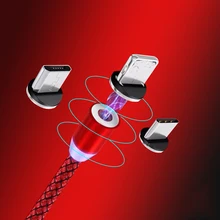 Micro-Usb-Cable Magnet-Charger Mobile-Phone-Cord-Wire Usb-Type iPhone Android Samsung