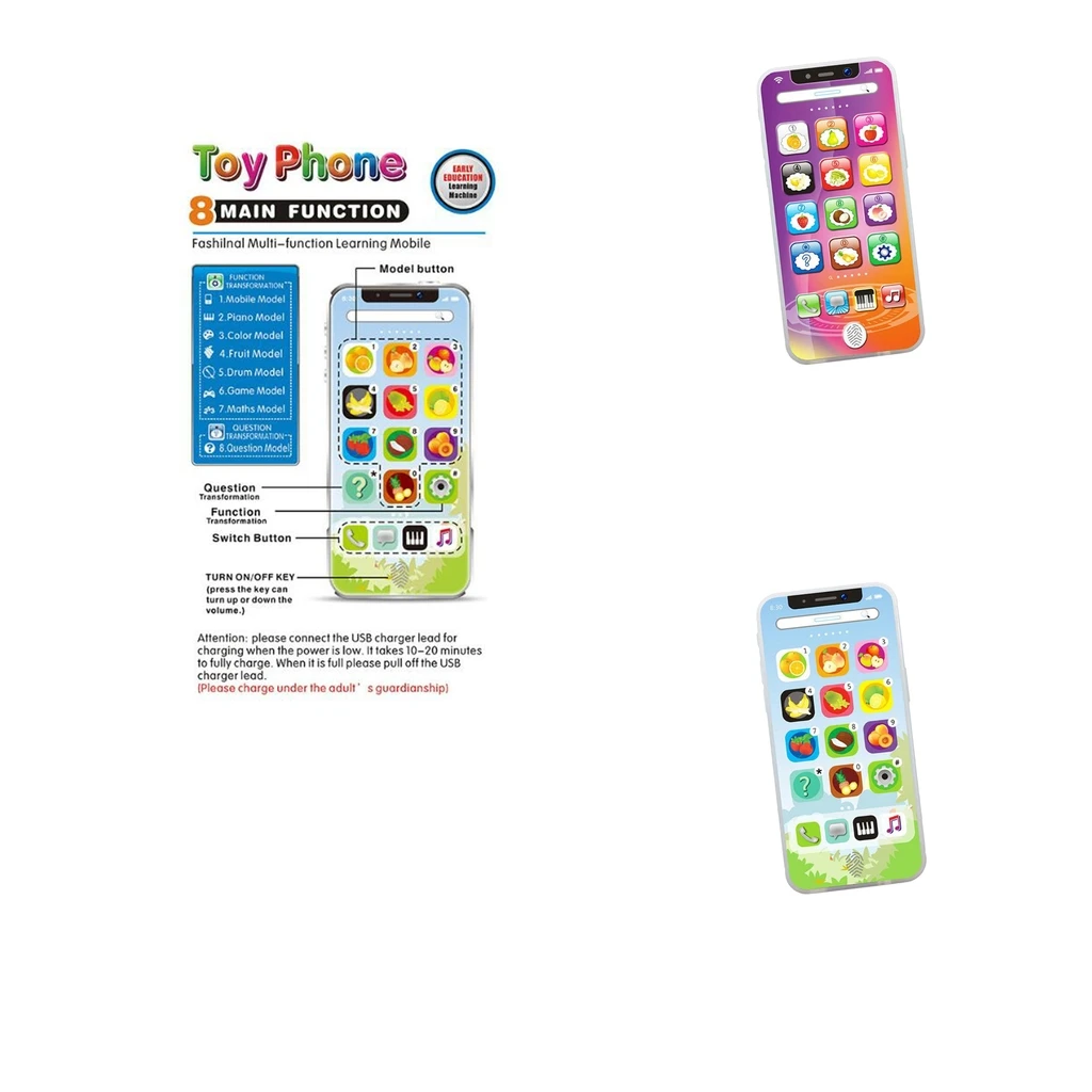 Children's Interactive Cell Phone Toy - With Sounding and Music Playing Function - Kids Early Developmental Toys
