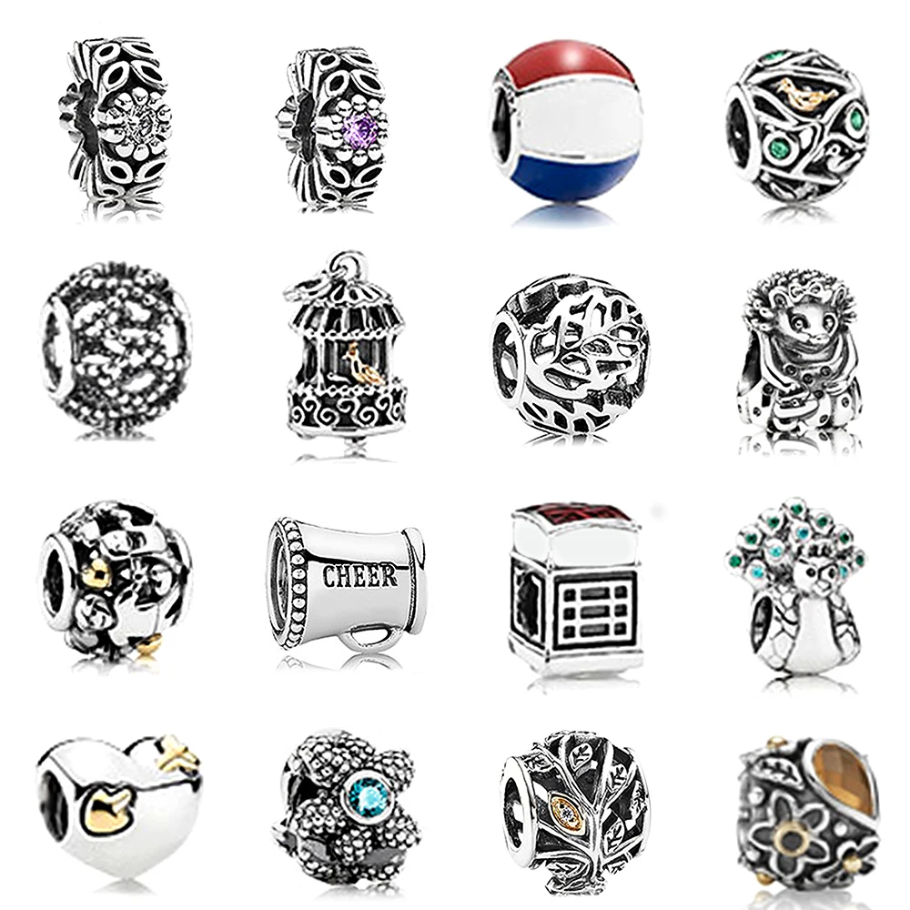 Новинка, тайская Серебряная винтажная клетка для птиц, листья, павлин ...