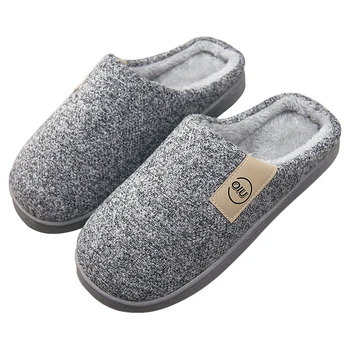 

Cashmere Cozy slippers women Men's Comfort Memory Foam Slippers Fuzzy Plush Slip-on House Shoes Scuff Fluff Slippers