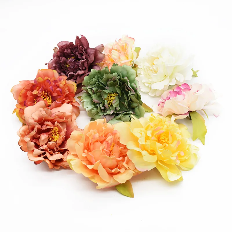 5 pieces Roses Christmas decorations for home Wedding decoration Fake flowers Scrapbooking Gifts box Brooches Headdress Garlands | Дом и сад