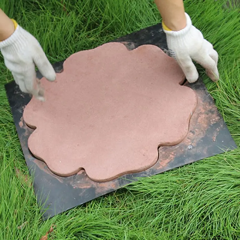 Step Stone Path Maker DIY Concrete Mold Cement Paving Landscape Floor Tile Pavement Mould for Garden Yard Pathway