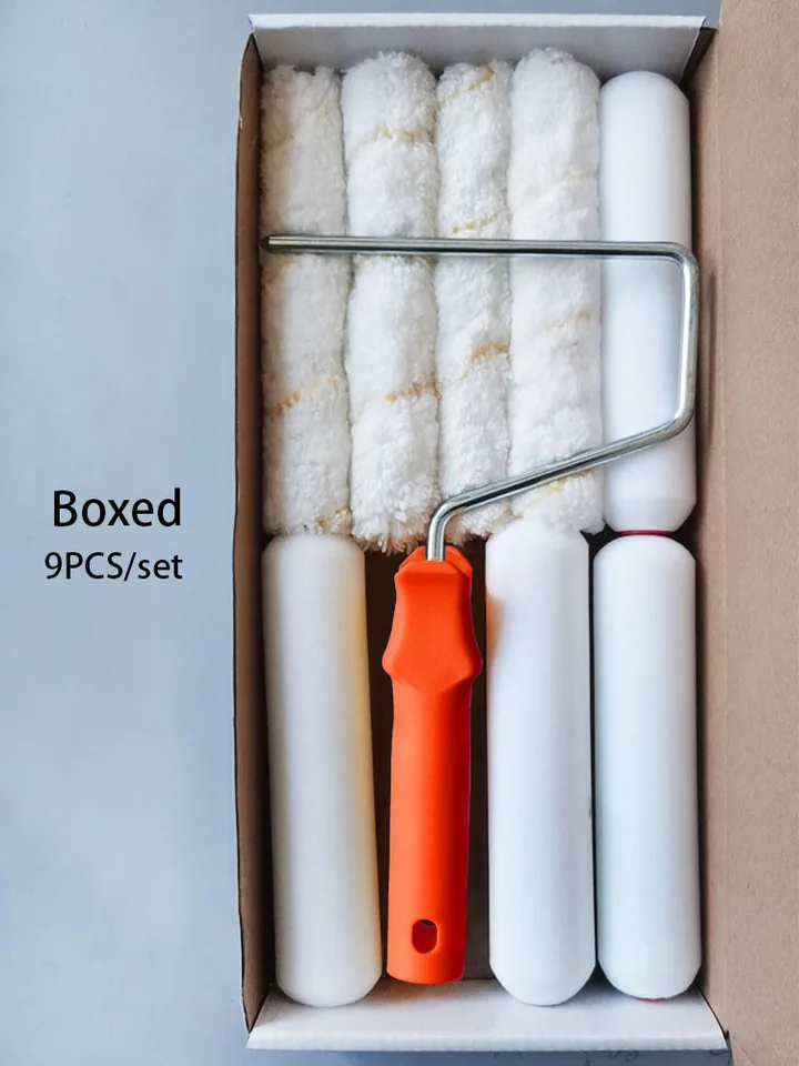 Kit De Rouleau De Peinture En Mousse Avec Mini Rouleau De 5,1